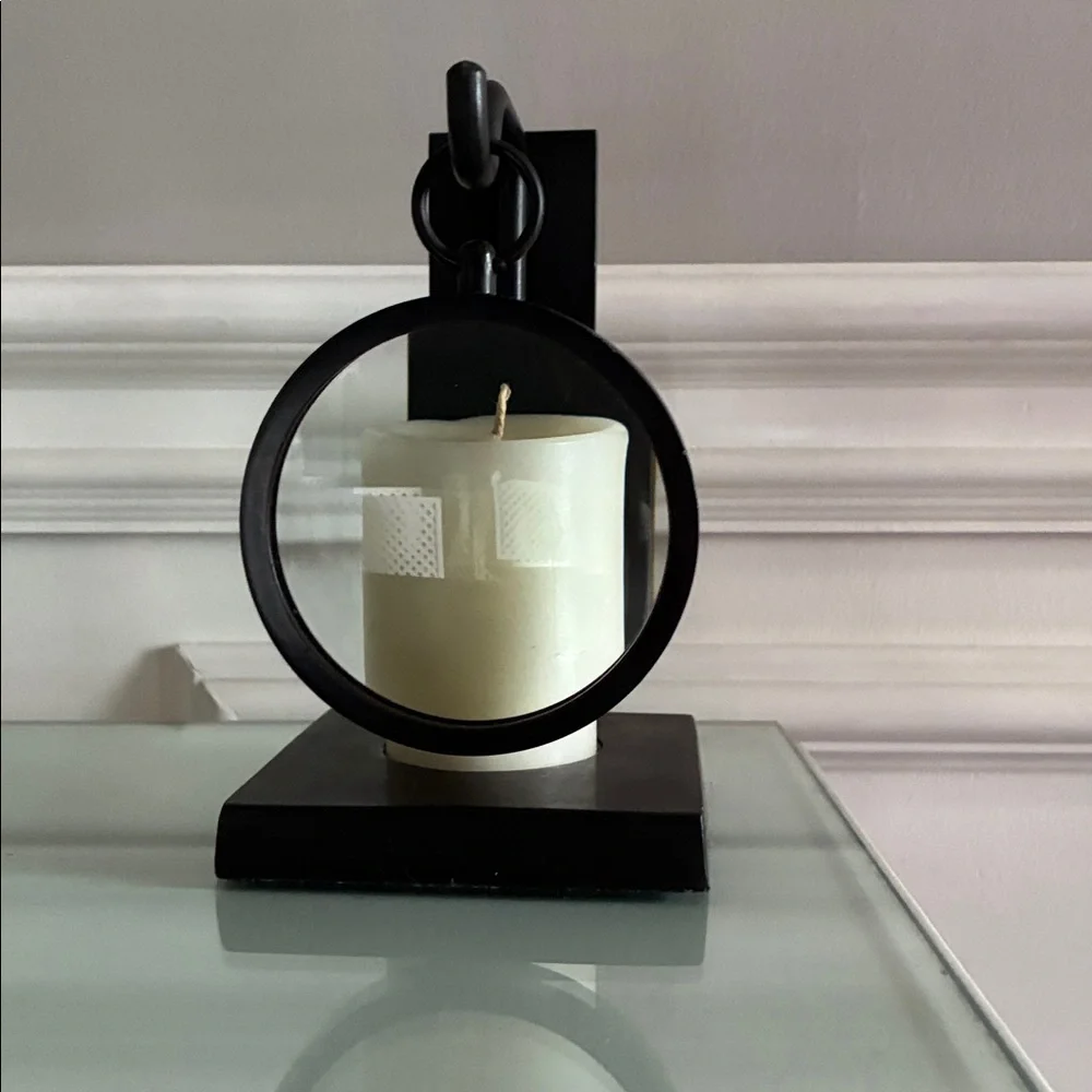 Pottery Barn Magnifying Candle Holder & Pier 1 Spiced Pear Candle Set - Picture 10 of 10